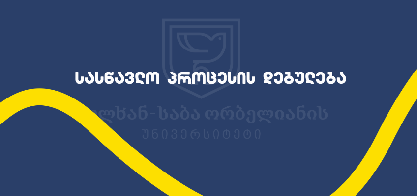 სასწავლო პროცესის დებულება
